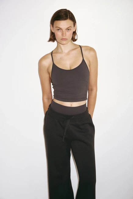 Seamless Sports Top with DryMove™ dark heather