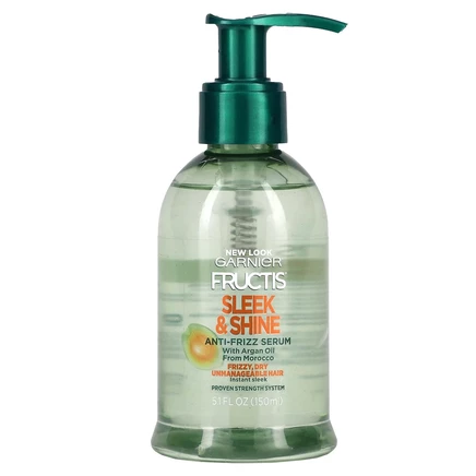 Garnier, Fructis, Sleek & Shine, сыворотка против пушения волос, 150 мл