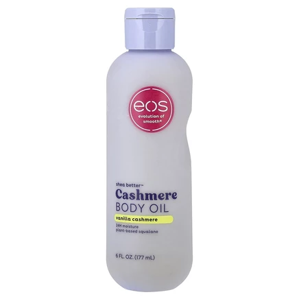 EOS, Shea Butter™, кашемировое масло для тела, ваниль и кашемир, 177 мл (6 жидк. унций)