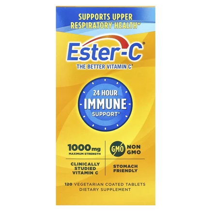 Nature's Bounty, Ester-C, максимальная сила, 1000 мг, 120 вегетарианских таблеток, покрытых оболочкой