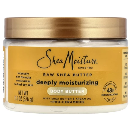 SheaMoisture, глубоко увлажняющее масло для тела, необработанное масло ши, 326 г (11,5 унции)