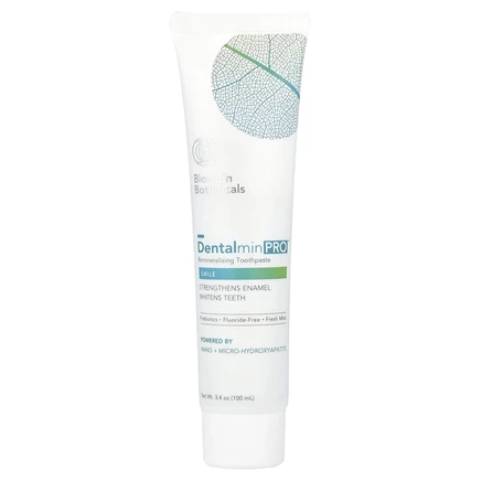 Biocidin Botanicals, Dentalmin Pro ™, реминерализующая зубная паста, со свежей мятой, 100 мл (3,4 унции)