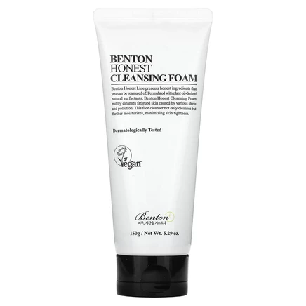 Benton, Honest, очищающая пенка, 150 г (5,29 унции)