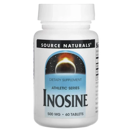 Source Naturals, Athletic Series, инозин, 500 мг, 60 таблеток