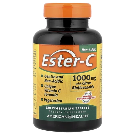 American Health, Ester-C с цитрусовыми биофлавоноидами, 1000 мг, 120 вегетарианских таблеток