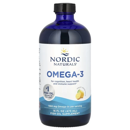 Nordic Naturals, Омега-3 со вкусом лимона, 1,560 мг, 473 мл (16 жидк. унций)