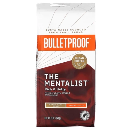 BulletProof, The Mentalist, кофе, молотый, средне-темная обжарка, 340 г (12 унций)