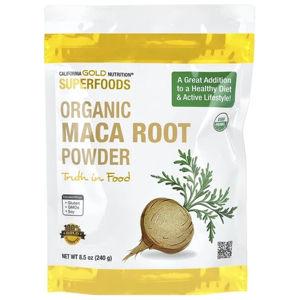 California Gold Nutrition, Superfoods, порошок органического корня маки, 240 г (8,5 унции)