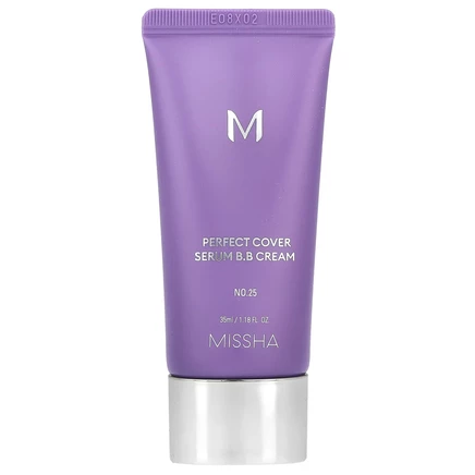 Missha, BB-крем Perfect Cover Serum, № 25 (теплый бежевый), 35 мл (1,18 жидк. Унции)
