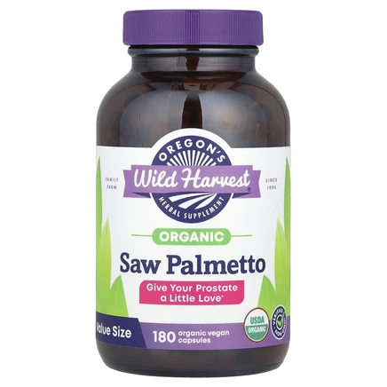 Oregon's Wild Harvest, Saw Palmetto, 180 веганских капсул