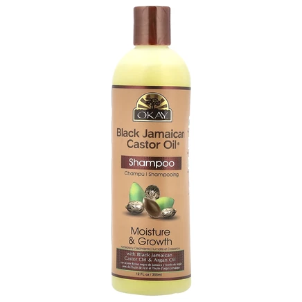 Okay Pure Naturals, Black Jamaican Castor Oil, черное ямайское касторовое масло, шампунь, 355 мл (12 жидк. унций)