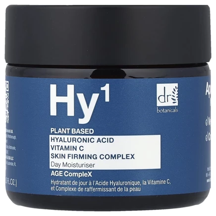 Dr. Botanicals, Hy¹, гиалуроновая кислота, дневной увлажняющий комплекс с витамином C для повышения упругости кожи, 60 мл (2 жидк. унции)