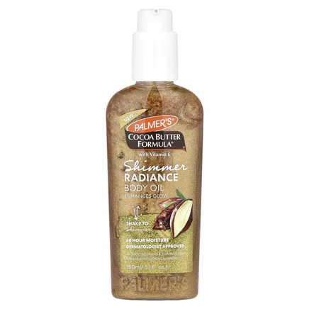 Palmer's, Cocoa Butter Formula® с витамином E, масло для тела с мерцающим сиянием, 150 мл (5,1 жидк. унц.)
