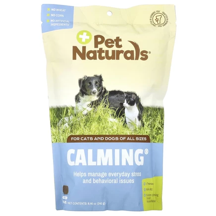 Pet Naturals, Calming, для собак и кошек всех размеров, успокаивающее средство, 160 жевательных таблеток, 240 г (8,46 унции)