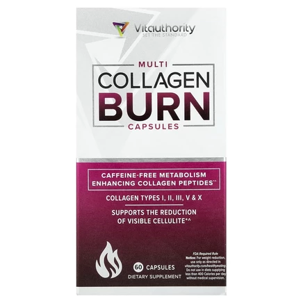 Vitauthority, Multi Collagen Burn, 60 капсул