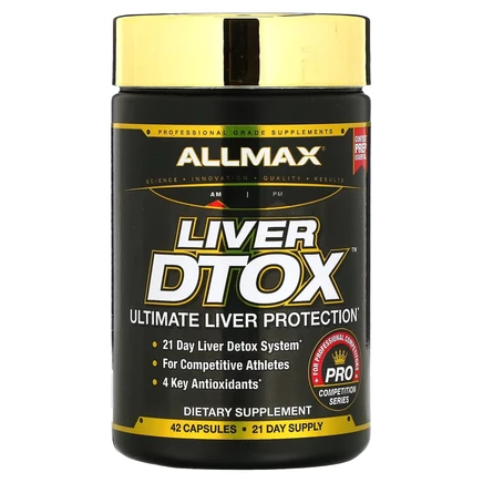 ALLMAX, Liver D-Tox ™, максимальная защита печени, 42 капсулы