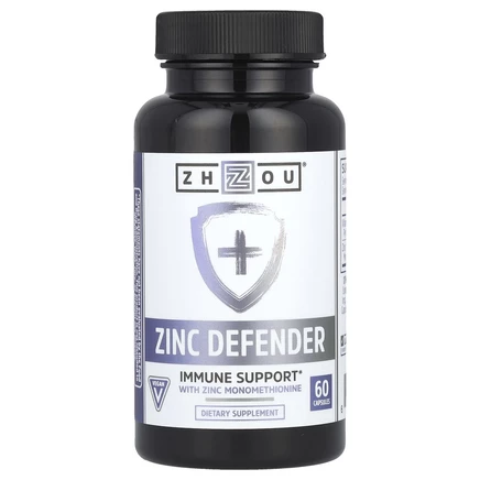 Zhou Nutrition, Zinc Defender, 60 капсул