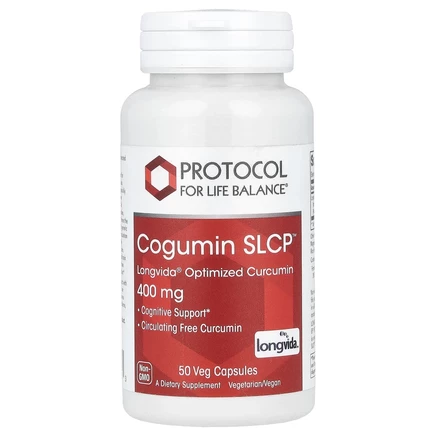 Protocol for Life Balance, Cogumin SLCP, 400 мг, 50 вегетарианских капсул