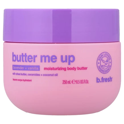 b.fresh, Butter Me Up, увлажняющее масло для тела, лаванда и ваниль, 250 мл (8,5 жидк. унции)