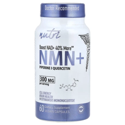 Nature's Fusions, Ageless NMN, 300 мг, 60 веганских капсул (150 мг на капсулу)