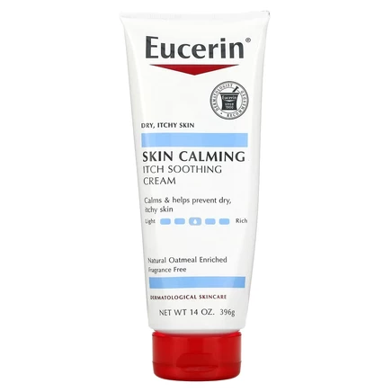 Eucerin, Успокаивающий крем, для сухой, раздраженной кожи, без отдушек, 396 г (14 унций)