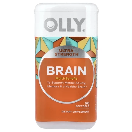OLLY, Ultra Strength Brain, 60 мягких таблеток