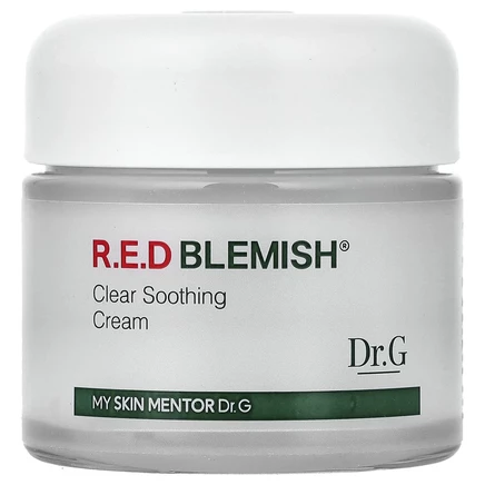 Dr. G, RED Blemish, очищающий успокаивающий крем против несовершенств, 70 мл (2,36 жидк. унции)