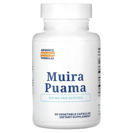 Advance Physician Formulas, муира пуама, 500 мг, 60 вегетарианских капсул