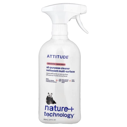 ATTITUDE, Nature + Technology™, универсальное очистительное средство, без запаха, 800 мл (27,1 жидк. унции)