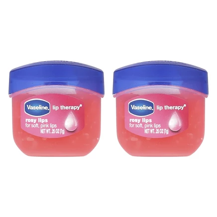 Vaseline, Lip Therapy, розовые губы, 2 упаковки по 7 г (0,25 унции)