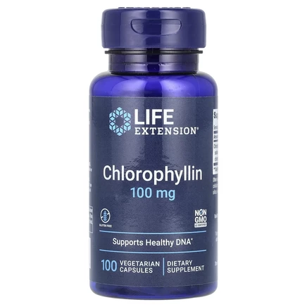 Life Extension, Хлорофиллин, 100 мг, 100 вегетарианских капсул