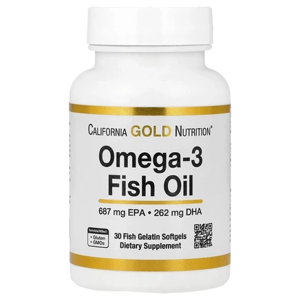 Lake Avenue Nutrition, рыбий жир с омега-3, 1250 мг, 30 капсул из рыбьего желатина