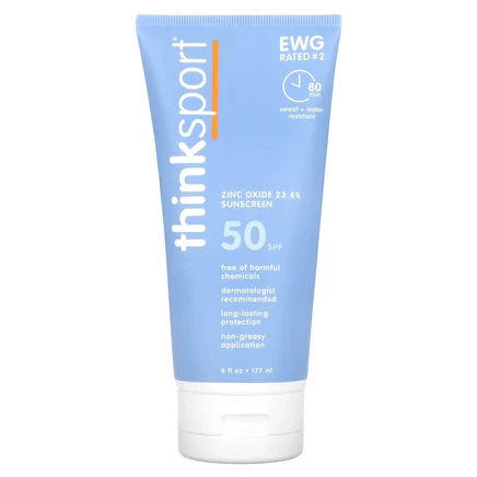 think, Thinksport, солнцезащитное средство, SPF 50+, 177 мл (6 жидк. унций)