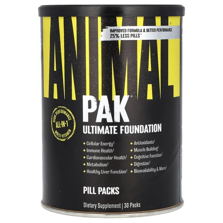 Animal, PAK®, Ultimate Foundation, мультивитаминный комплекс, 30 пакетиков