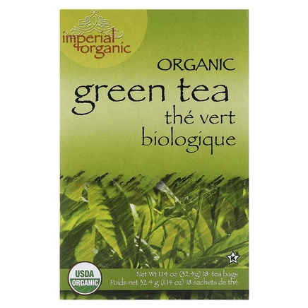 Uncle Lee's Tea, Imperial Organic, органический зеленый чай, 18 чайных пакетиков, 32,4 г (1,14 унции)