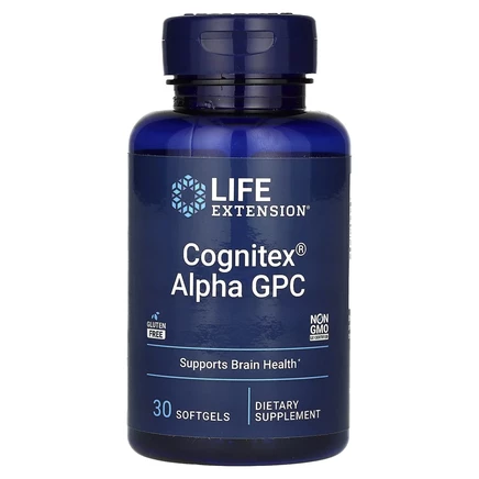 Life Extension, Cognitex, альфа-ГФХ, 30 капсул