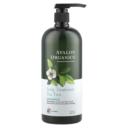 Avalon Organics, Шампунь,терапия для кожи головы, чайное дерево, 32 жидких унций (946 мл)