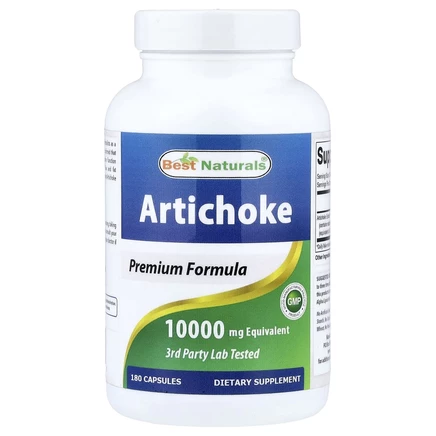 Best Naturals, артишок, 10 000 мг, 180 капсул (500 мг в 1 капсуле)