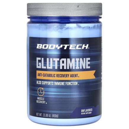 BodyTech, глутамин, без вкусовых добавок, 450 г (15,88 унции)