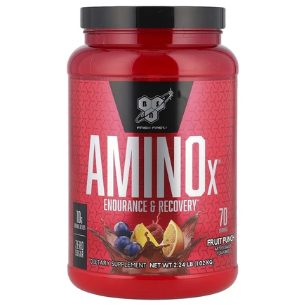 BSN, Формула с аминокислотами Amino-X, выносливость и восстановление, фруктовый пунш, 1,01 кг (2,23 фунта)