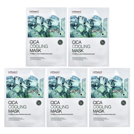 Cell Fusion C, Cica Cooling Beauty Mask, 5 шт., 27 г (0,95 унции)