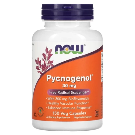 Пикногенол NOW Foods с биофлавоноидами, 150 капсул