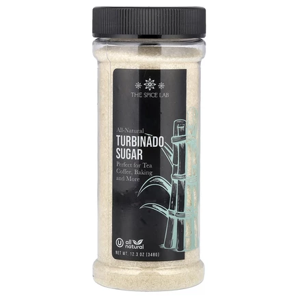 The Spice Lab, Сахар турбинадо, 348 г (12,3 унции)
