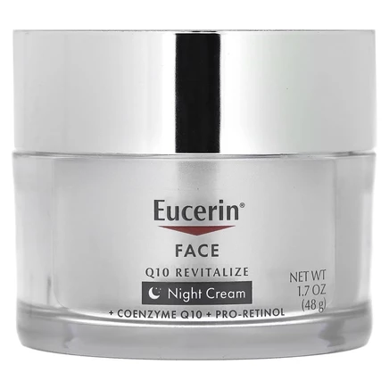 Eucerin, Q10 Revitalize, ночной крем для лица, без отдушки, 48 г (1,7 жидк. унции)