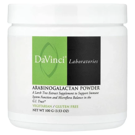 DaVinci Laboratories of Vermont, Арабиногалактан в порошке, 100 г (3,53 унции)