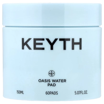 KEYTH, Trued Oasis Water Pad, увлажняющие диски, 60 шт., 150 мл (5,07 жидк. унции)