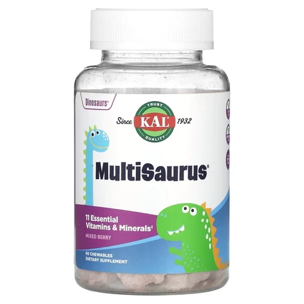 Детские витамины KAL Multisaurus, ягоды, 60 шт.