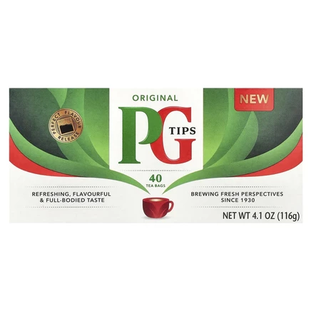 PG Tips, Original Tea, 40 чайных пакетиков, 116 г (4,1 унции)