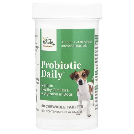 Terry Naturally, Probiotic Daily, для собак, 60 жевательных таблеток, 37,5 г (1,32 унции)