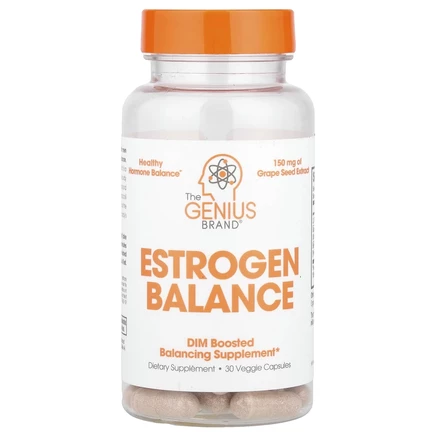 The Genius Brand, Genius Estrogen Balance, 30 растительных капсул
